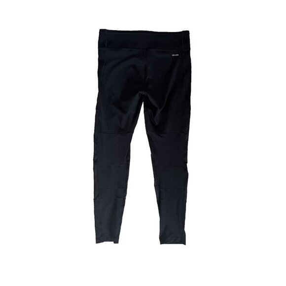 adidas climalite black running pants, woman's medium, yoga leggings, activewear - Picture 2 of 5